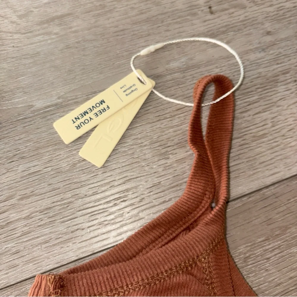 OGL Brown Ribbed Tank Top - Picture 10 of 16